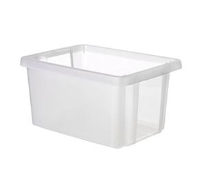 Curver | Box Essentials 16L, Transparent, 29,5 x 39 x 20,3 cm, Plastique