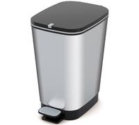 Curver Poubelle Chic Bin Style M 25 L Plastique Argent