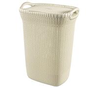 CURVER KNIT 57L Coffre a linge 45 x 61 x 34 cm, creme 03676-X64