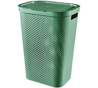 Curver Coffre à linge Infinity Dots 59L 44 x 35 x 60 cm Vert Plastique recyclé
