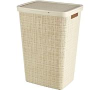 CURVER JUTE 58L Coffre a linge 43 x 34 x 60 cm, beige 08093-885