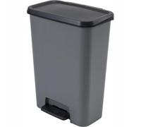 Keter Corbeille Compatta 50 L Gris/Noir