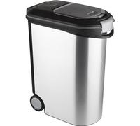 CURVER Conteneur a croquettes pour chien 20 kg - 54L - Aspect métal