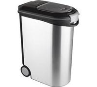 CURVER Conteneur a croquettes pour chien 20 kg 54L Aspect métal