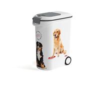 CURVER | Conteneur à Croquettes 54L/20Kg Love pets Chien, Blanc, 28 x 50 x 61 cm, Plastique