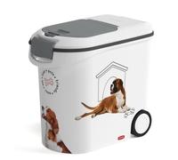 CURVER Conteneur à croquettes pour chien à roulettes 12 kg - 35L - Love Pets