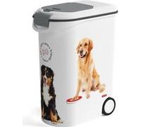 CURVER Conteneur a croquettes pour chien avec roulettes 20 kg 54L Love Pets
