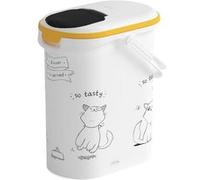 CURVER Conteneur de nourriture Le Diner est servi - 4 kg - 10 L - Blanc et noir - Pour chat Blanc G