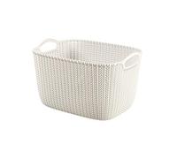 Curver Corbeille À Linge Tricot 19 Litres 2 Poignées Crême