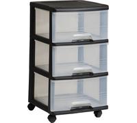 Curver Panier de Rangement en Plastique, Noir, 37 x 39 x 61 cm