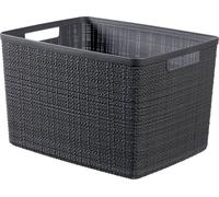 Curver Curver Panier de rangement en jute - 80% recyclé - 20L - 36 x 28 x 23cm - Gris foncé