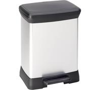 Curver DECO Bin 240638 Poubelle 30 l (l x H x P) 390 x 510 x 290 mm argent, noir 1 pc(s)