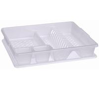 CURVER | Egouttoir à vaisselle + plateau GM - 12 assiettes 45x38x8,8 cm Transparent