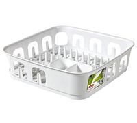 Curver | Egouttoir Essentials carré 12 Assiettes, Blanc, Sink Top, 223903 40 x 40 x 11 cm