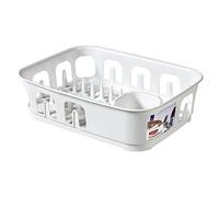 Curver Egouttoir Essentials Rectangulaire 9 Assiettes - 39,1 x 29 x 10,9 cm - Blanc