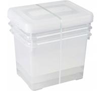 Curver Ensemble de boîtes de rangement Handy 3x20L Transparent