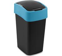 CURVER FLIP BIN 25L Poubelle 47 x 26 x 34 cm noir/bleu 02171-280