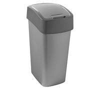 Curver Flip Bin 45L Gris - Poubelle avec couvercle