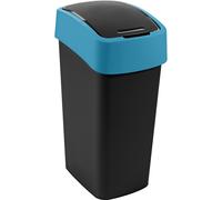CURVER FLIP BIN 45L Poubelle 65,3 x 29,4 x 37,6 cm noir/bleu 02172-280