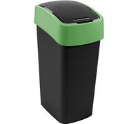 CURVER FLIP BIN 45L Poubelle 65,3 x 29,4 x 37,6 cm noir/vert 02172-847