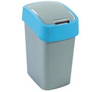CURVER FLIP BIN 9L Poubelle 35 x 18,9 x 23,5 cm argenté/bleu 02170-734