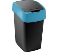CURVER FLIP BIN 9L Poubelle 35 x 18,9 x 23,5 cm noir/bleu 02170-280