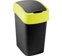 CURVER FLIP BIN 9L Poubelle 35 x 18,9 x 23,5 cm noir/jaune 02170-E64