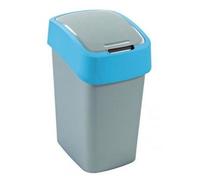 CURVER "FLIP BIN" poubelle 25 l argent/bleu