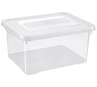 CURVER | handy box - 15L Avec Couvercle, Transparent, Handy 2, 39,5x29x20 cm