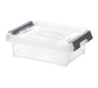 CURVER Handy box - Plus 1.2L + clips gris avec couvercle