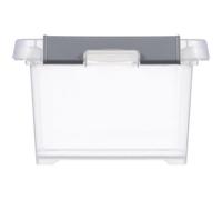 CURVER Handy box - Plus 2L + clips gris avec couvercle