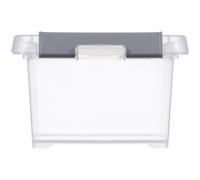 CURVER Handy box - Plus 2L + clips gris avec couvercle