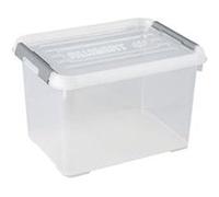 Curver 243808 Boîte de rangement HANDY empilable (L x l x H) 400 x 290 x 260 mm transparent, argent
