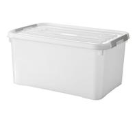 CURVER HANDY PLUS 50L CLIPS BLANCS - 100% RECYCLE. Rangement. Milky. 60 x 40 x 29 cm