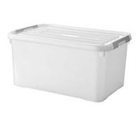 CURVER HANDY PLUS 50L CLIPS BLANCS - 100% RECYCLE. Rangement. Milky. 60 x 40 x 29 cm