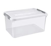 CURVER | HANDY PLUS 50L CLIPS GRIS, Rangement, Transparent, 60 x 40 x 29 cm