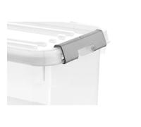 CURVER HANDY PLUS 65L CLIPS BLANC - 100% RECYCLE. Rangement. Milky. 60 x 40 x 38.8 cm
