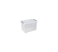 CURVER HANDY PLUS 65L CLIPS GRIS, Rangement, Transparent, 60 x 40 x 38,8 cm
