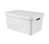 Curver Bac de rangement Infinity 45 L avec couvercle 56 x 27 x 39 cm blanc 01721-N23
