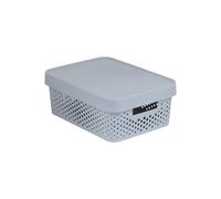 Curver Infinity Dots 11L boîte avec couvercle gris clair