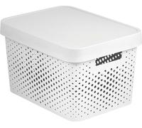 Curver Infinity Dots 17L boîte avec couvercle blanc