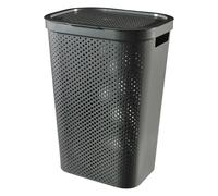 Curver Infinity Panier à linge recyclé 60L gris foncé