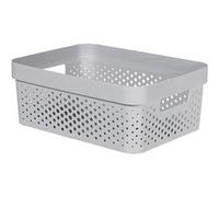 Infinity Recycled Box 11l Dots Gris35.6x26.6xh13.6cm (lot de 6)