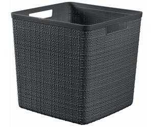 CURVER JUTE 17L Paniere recy 28 x 28 x 27 cm, gris foncé 01906-G44