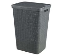 Curver Jute 58L panier à linge avec couvercle gris