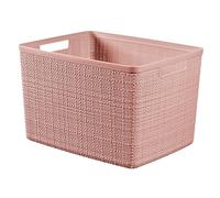 CURVER JUTE L 20L Paniere recyclée 36 x 28 x 23 cm, rose 01907-204