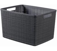 CURVER JUTE L 20L Paniere recy 36 x 28 x 23 cm, gris foncé 01907-G44