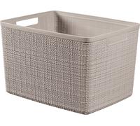 CURVER JUTE L 20L Paniere recyclée 36 x 28 x 23 cm, taupe 01907-382