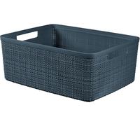 Curver Panière rectangulaire en jute 12 L, gris, 100 % recyclé
