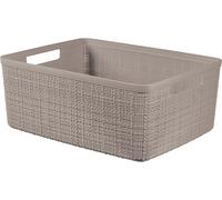 CURVER JUTE M 12L Paniere recyclée 36 x 28 x 15 cm, taupe 01905-382